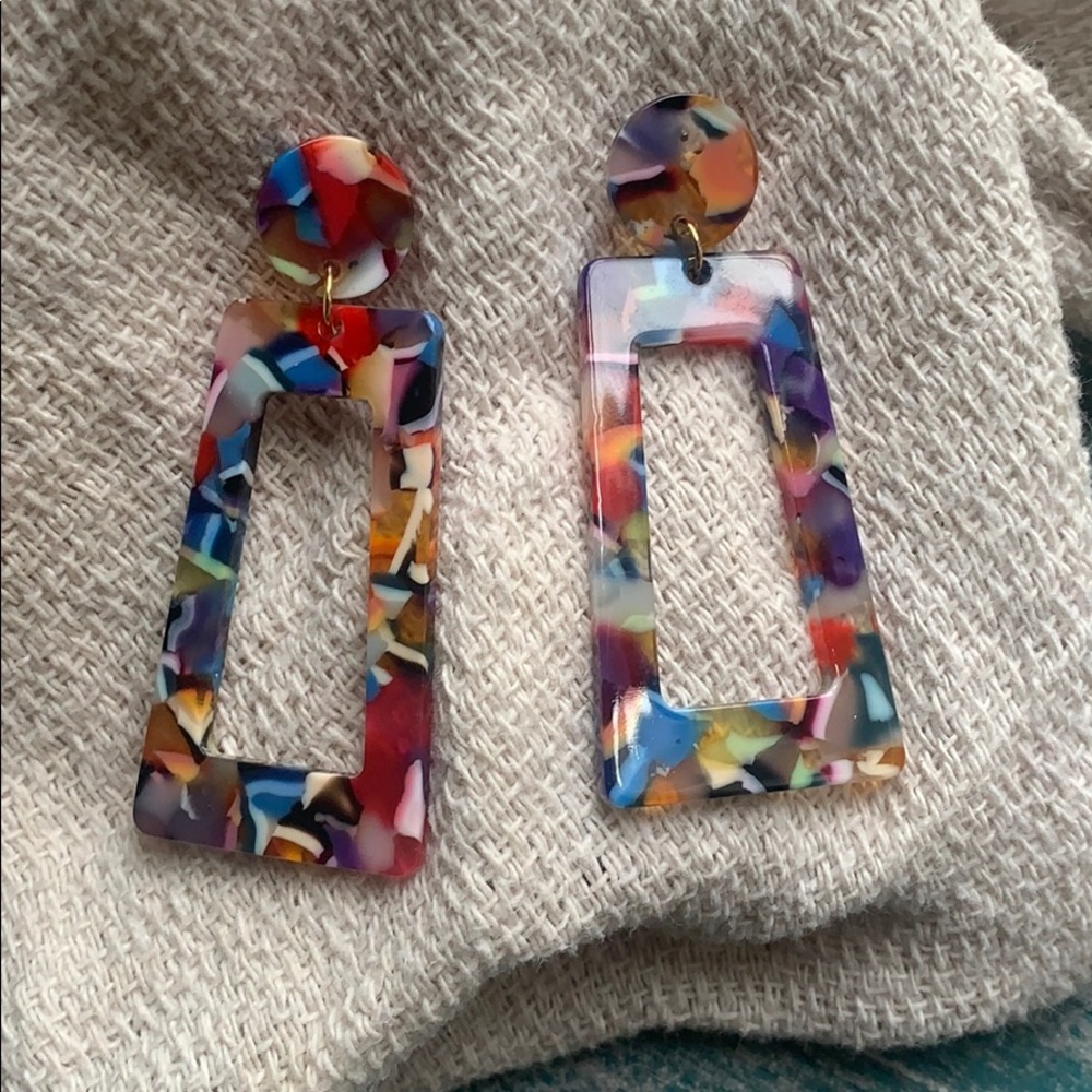 New Colorful Boho Chic Resin Earrings 🦋 3/$25
